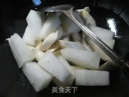Make ♪ Burn the melon white ♪ step 3