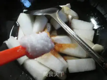 Make ♪ Burn the melon white ♪ step 7