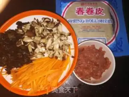 Make Three Spring Rolls step 0