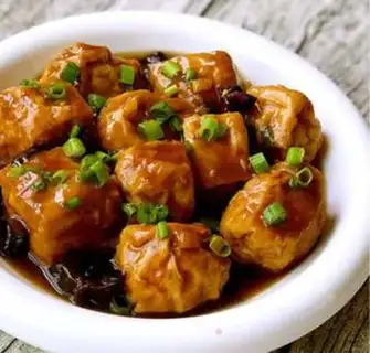 Make Soy tofu step 17