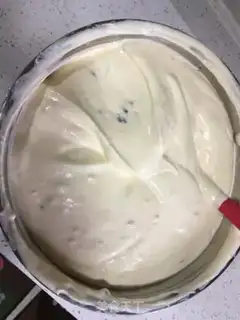 Make Cream fruit cranberry cake step 25