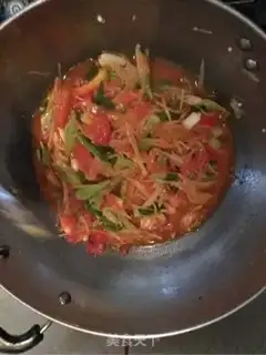 Make Tomato fried potatoes step 4