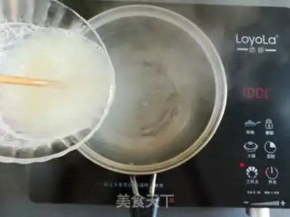 Make Red sugar ice powder step 5