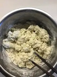 Make Red sugar, black sesame waffles step 2