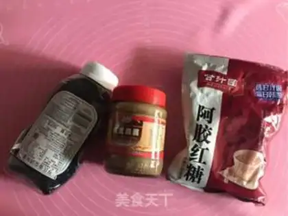 Make Red sugar, black sesame waffles step 4