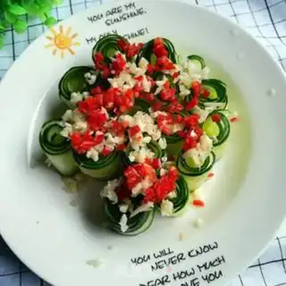 Make Cream cucumber rolls step 5