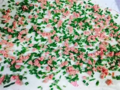 Make Onion ham rolls step 11