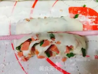 Make Onion ham rolls step 14