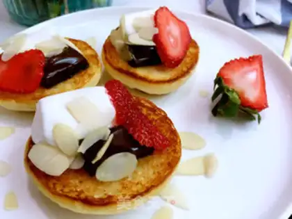 Make Chocolate strawberry marshmallow sandwich step 7