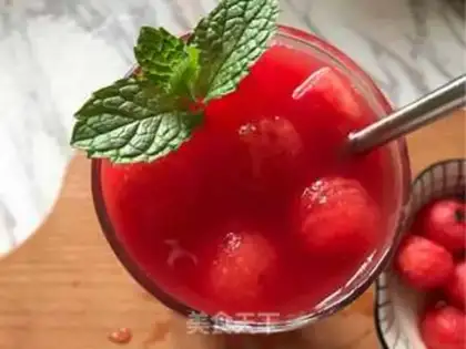 Make Ice melon juice step 7