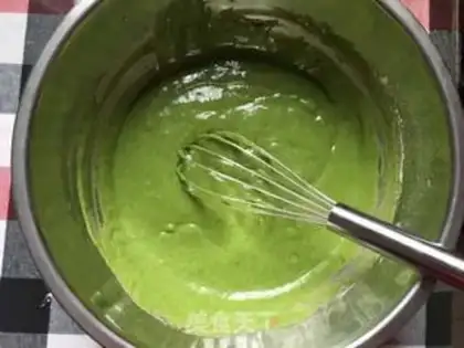 Make A spinach green twilight cake step 7