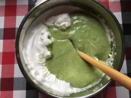 Make A spinach green twilight cake step 10
