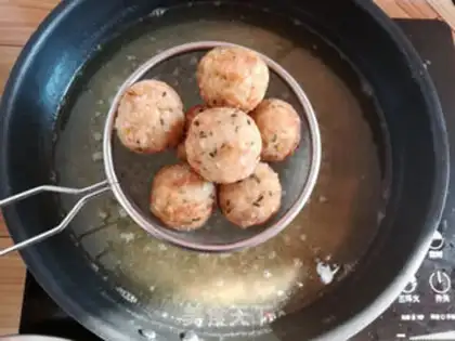 Make Fried rice balls step 13
