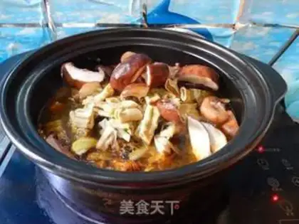 Make The mushrooms dry the stew step 11
