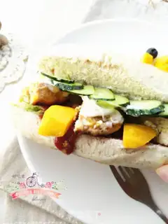 Make A fragrance chicken burger step 22