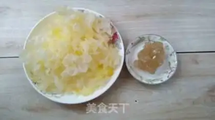 Make Silver ears and fruit step 1