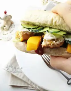 Make A fragrance chicken burger step 25
