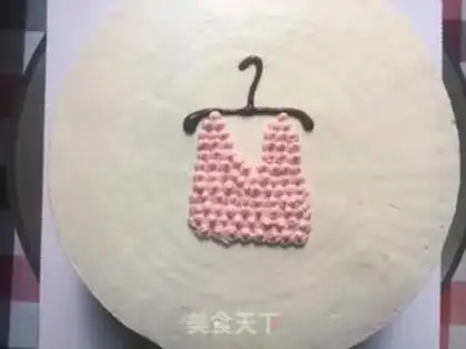 Make Little flower dress cake step 11