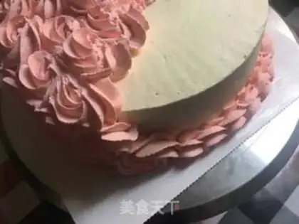 Make Little flower dress cake step 13