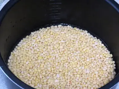 Make Double green bean ice cream step 1