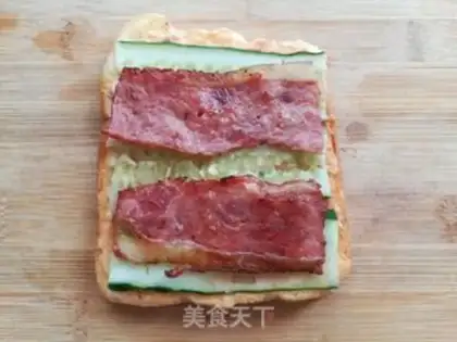 Make Bacon cheese sandwich step 9