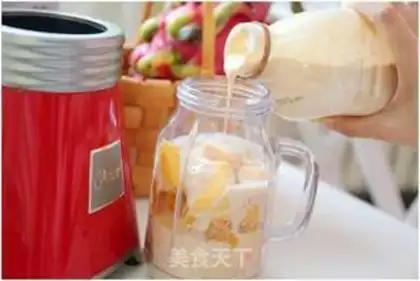 Make Mango orange milkshake step 1