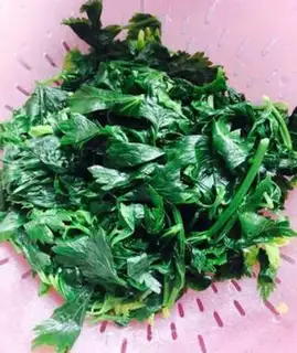 Make Celery leaves step 2