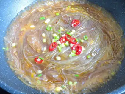 Make A soybean sprouts fan step 7