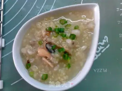 Make Scrambled rice congee step 9