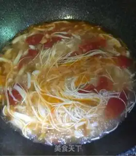 Make Tomato mushroom noodles step 2