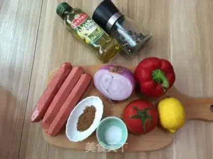 Make Salsa hot dog sandwich step 1