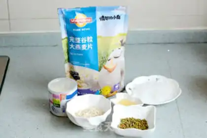 Make oatmeal green bean ice step 0