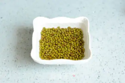 Make oatmeal green bean ice step 1