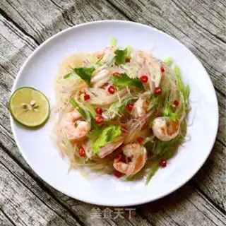 Make Shrimp fan salad step 6