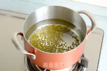 Make oatmeal green bean ice step 2