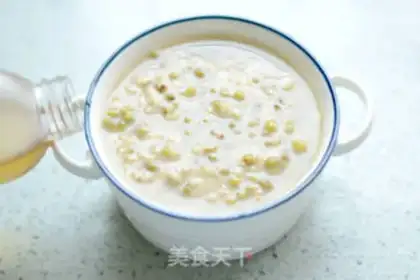 Make oatmeal green bean ice step 4