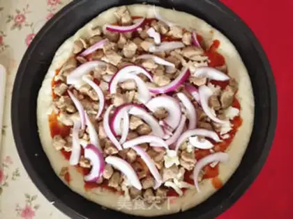 Make Black pepper beef pizza step 6