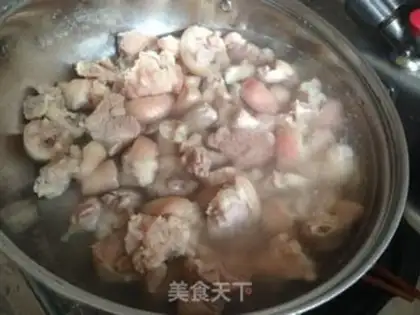 Make Red bean, pig hoof step 2