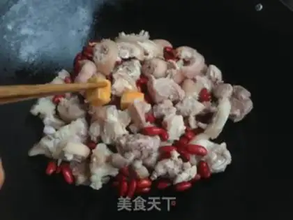 Make Red bean, pig hoof step 8