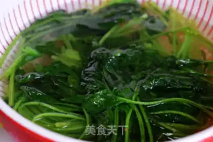 Make Spinach platter step 2