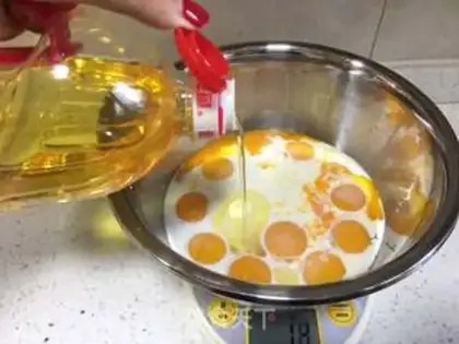 Make Cream fruit cranberry cake step 10