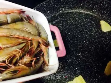 Make Home burning shrimp step 6