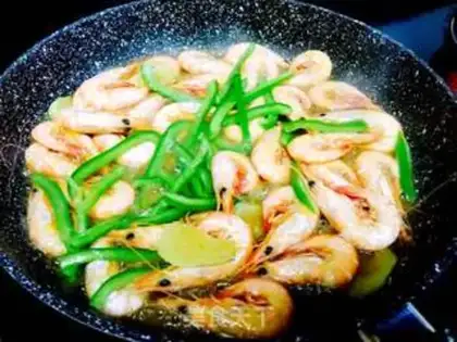 Make Home burning shrimp step 9