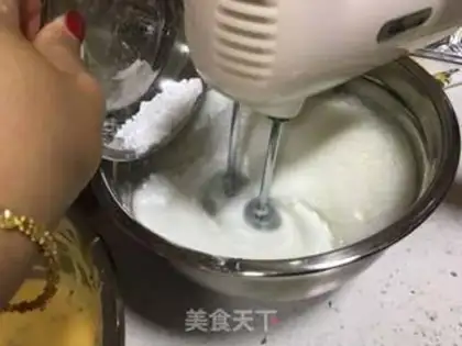 Make Cream fruit cranberry cake step 19