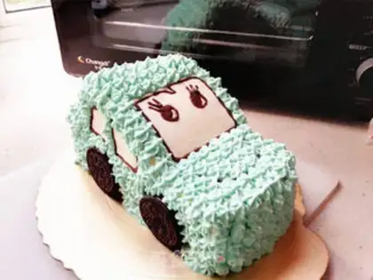 Make Car cake step 14