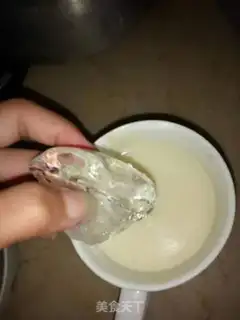 Make Soy milk ice step 2