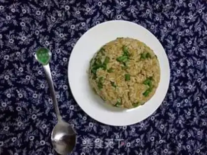 Make Golden Emerald Pearl fried rice step 2