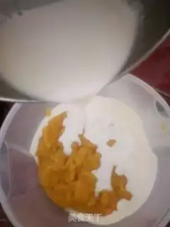 Make Yogurt mango ice cream step 5