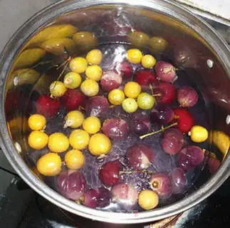 Make Three dollars for ice cream fruit step 4