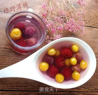 Make Three dollars for ice cream fruit step 5